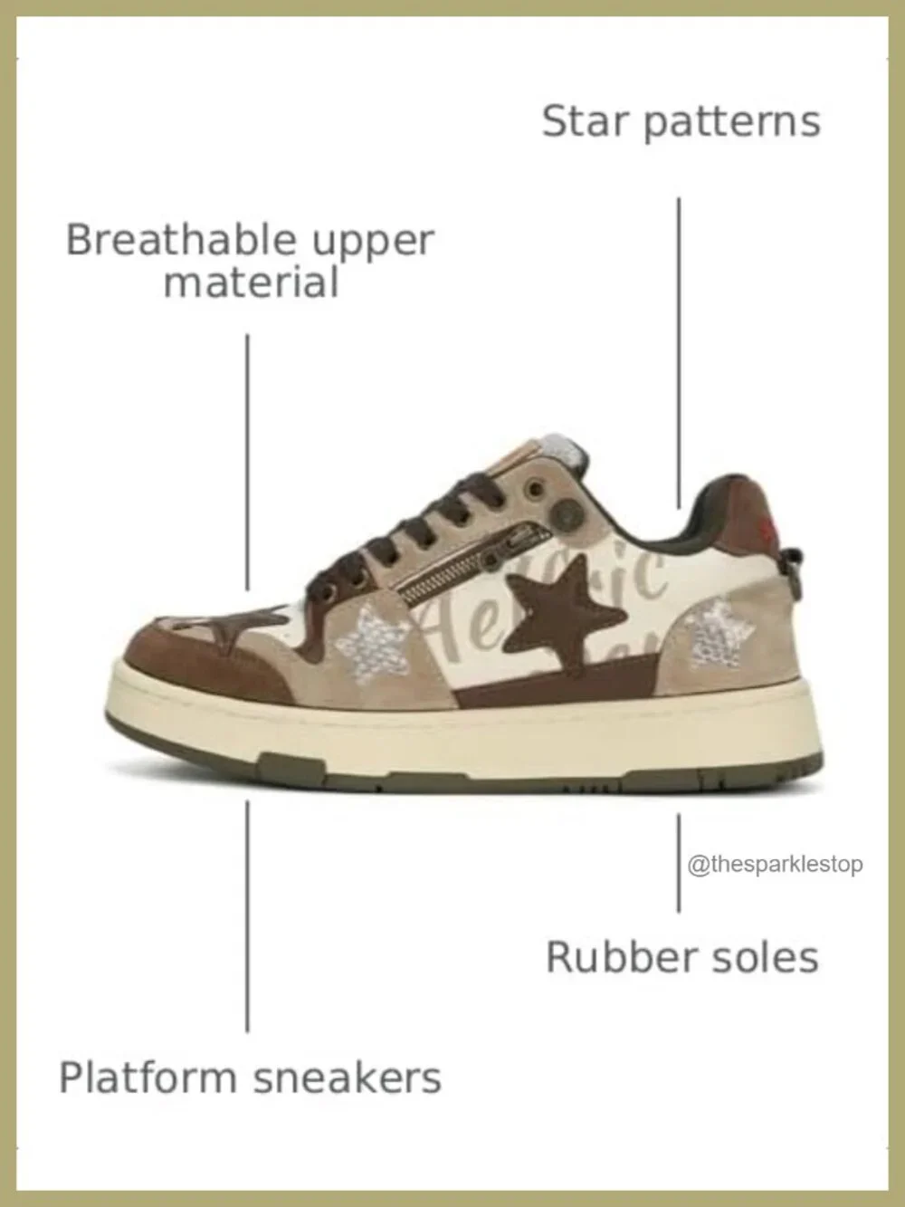 Leather & Suede Platform Sneakers Color Blocking Patchwork Lace-up Skate Shoes